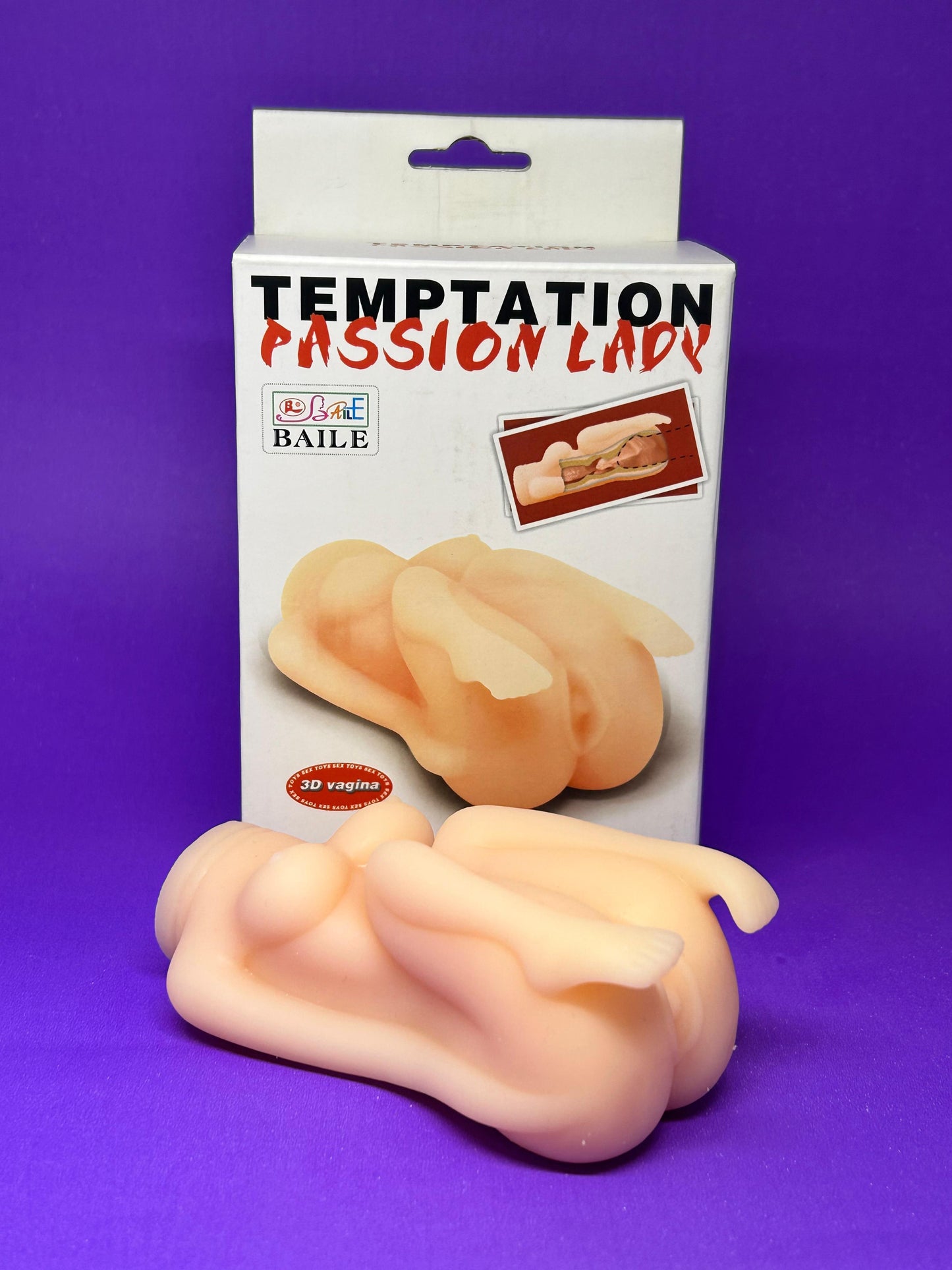 Mini Masturbador Corpo Feminino com Vagina Penetrável – TEMPTATION PASSION LADY