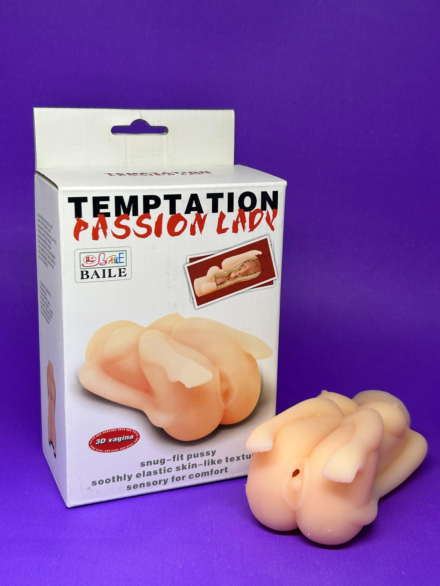 Mini Masturbador Corpo Feminino com Vagina Penetrável – TEMPTATION PASSION LADY