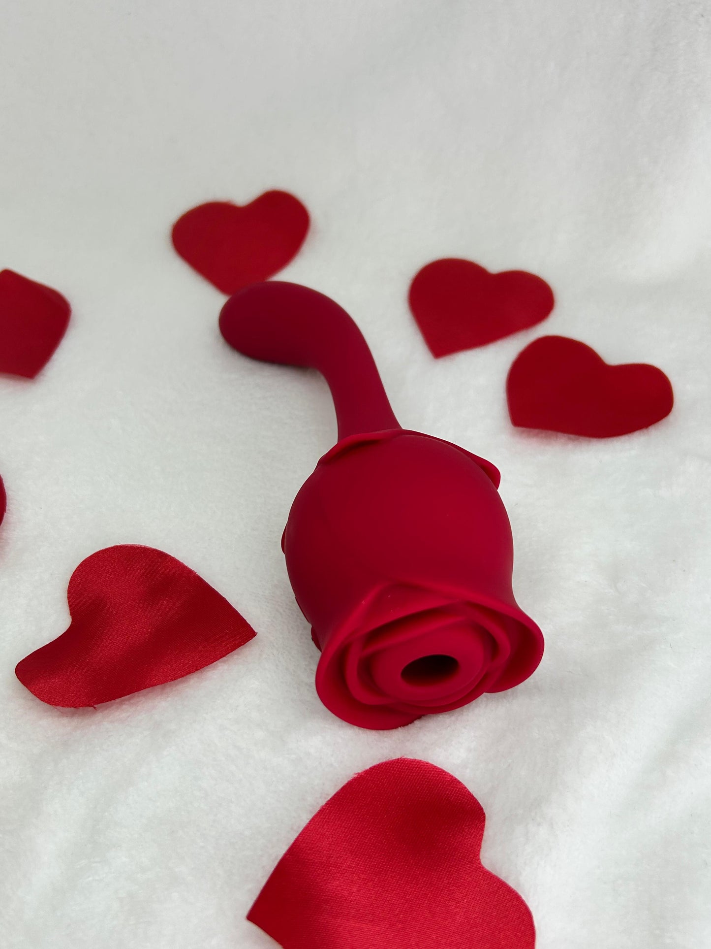 Vibrador de ponto G duplo com 9 modos de vibração e 10 modos de pulsação - Formato de Rosa - USK