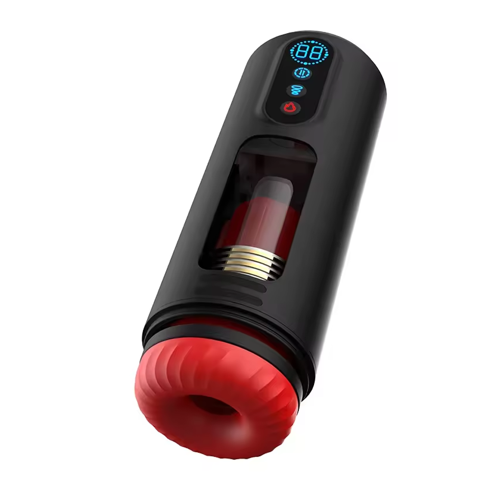 Masturbador Masculino Pulsador com Aquecimento e Display