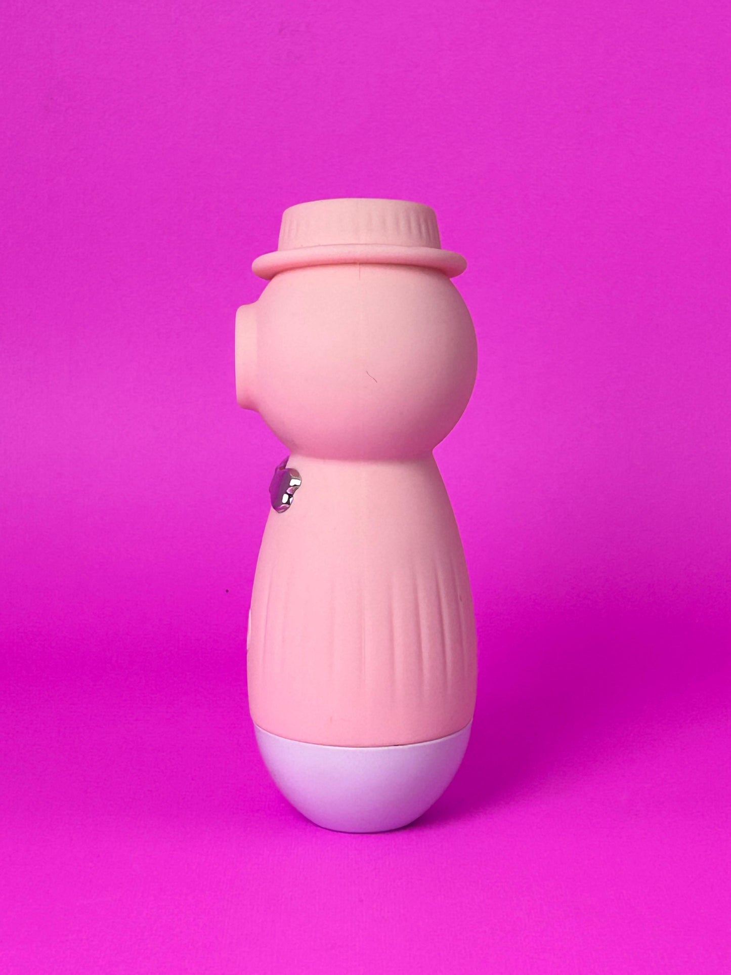 Estimulador Clitoriano com 10 Modos de Pressão em Formato de Pinguim Rosa