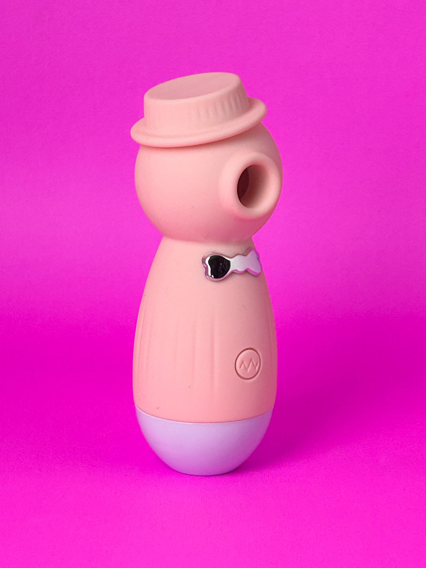 Estimulador Clitoriano com 10 Modos de Pressão em Formato de Pinguim Rosa