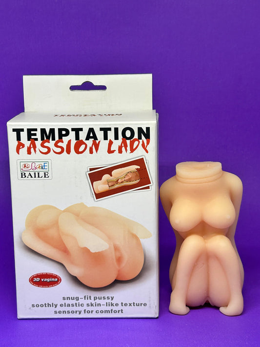 Mini Masturbador Corpo Feminino com Vagina Penetrável – TEMPTATION PASSION LADY