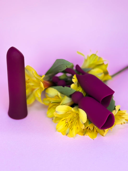 Vibrador Bullet Love Stick 12 Modos de Vibrações e 2 Capas Estimuladoras
