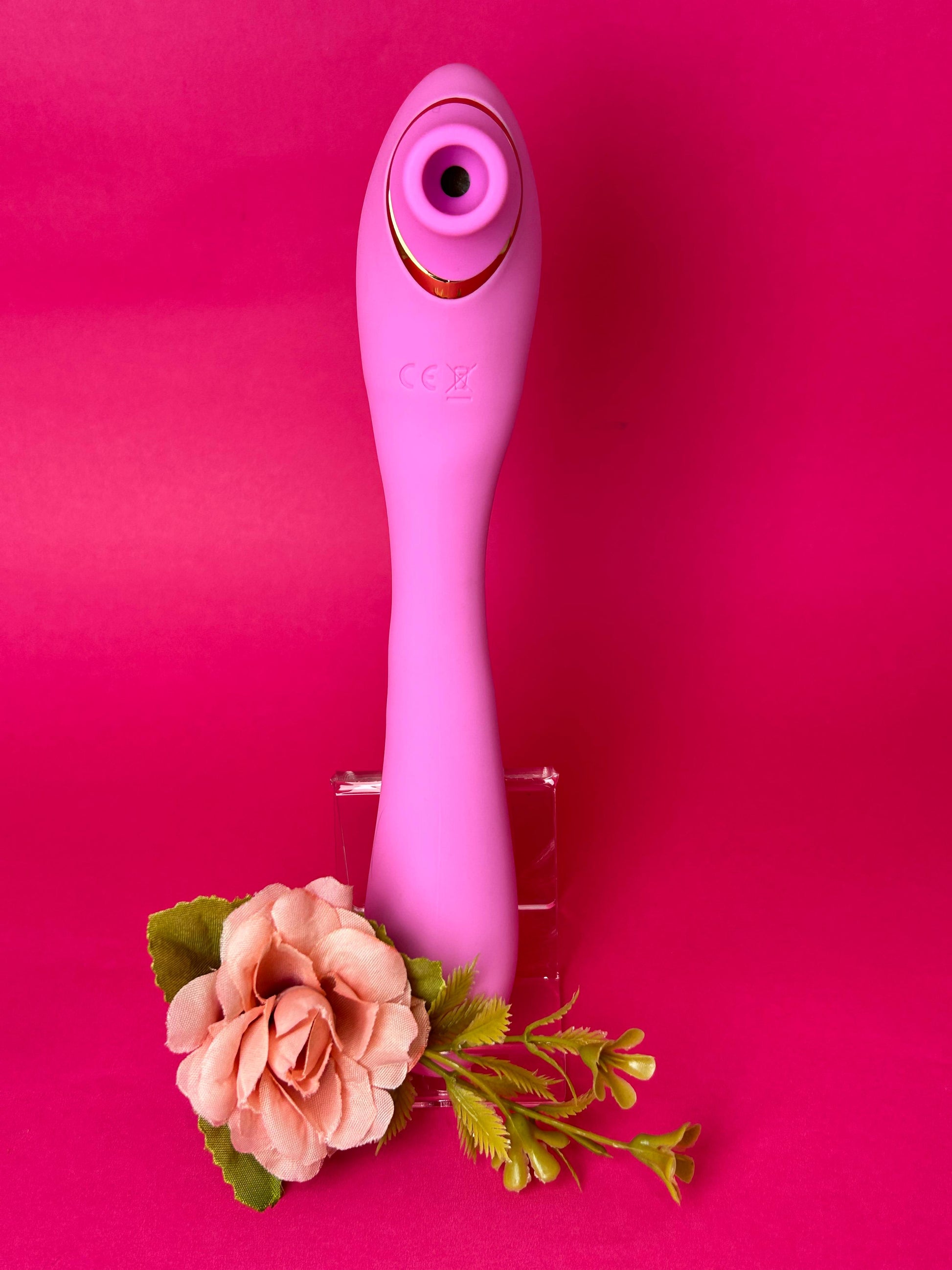 Vibrador Dobrável com Sugador de Clitóris