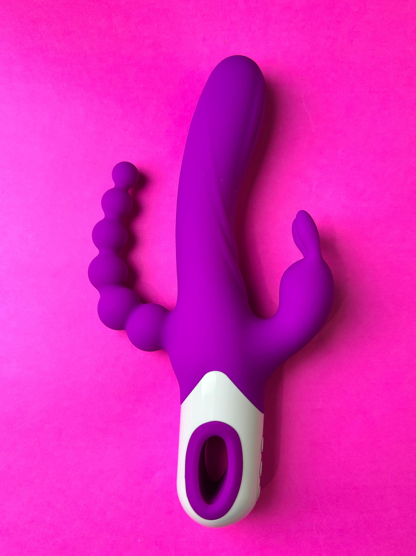 Vibrador Triplo II - Vibrador Rabbit Ponto G com Estimulador Anal