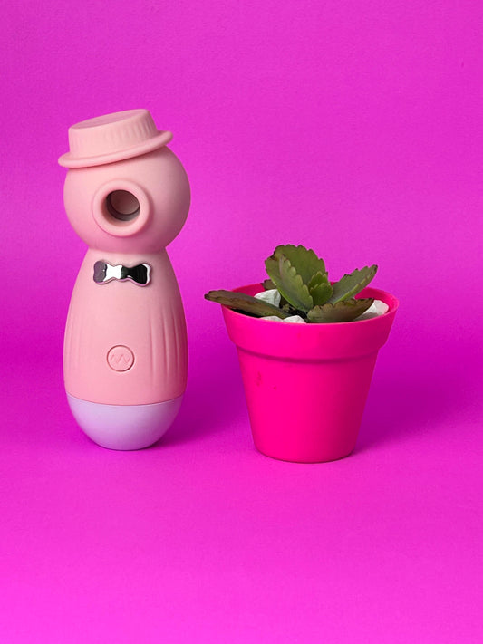 Estimulador Clitoriano com 10 Modos de Pressão em Formato de Pinguim Rosa