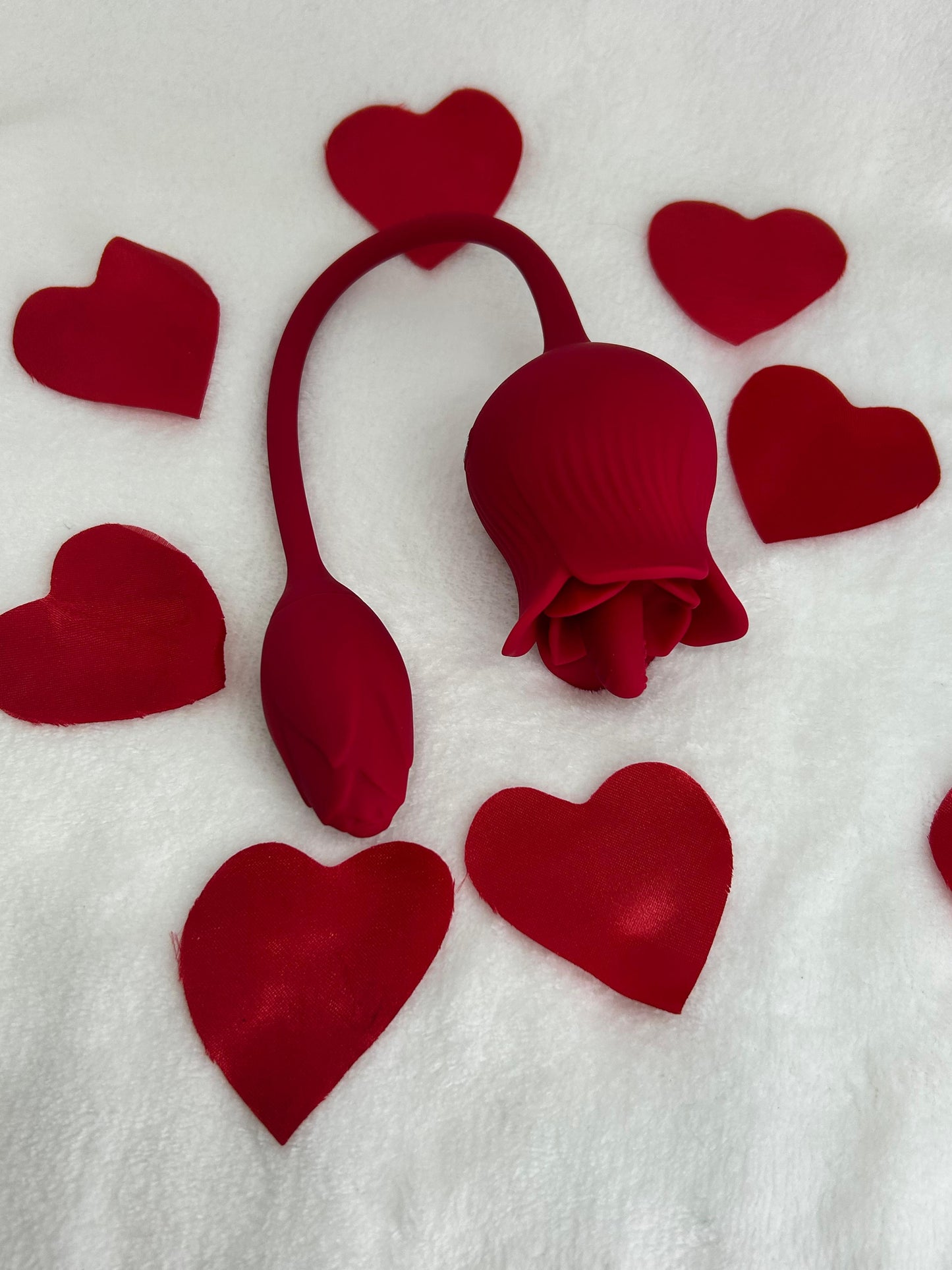 Vibrador Duplo Flexível em Formato de Rosa II - USK